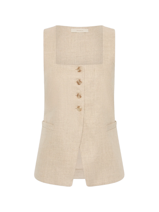 Jackie Vest in Natural